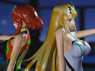 Mmd Sex Xenoblade Pyra and Mythra