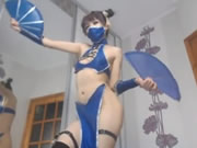 Cosplay Ninja Girl Masturbation in Webcam